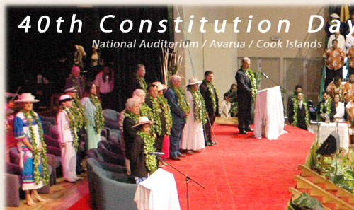 Ceremony at National Auditorium - Cook Islands 40th Constitution Day - 4th August 2005