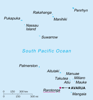 Rarotonga within the Cook Islands